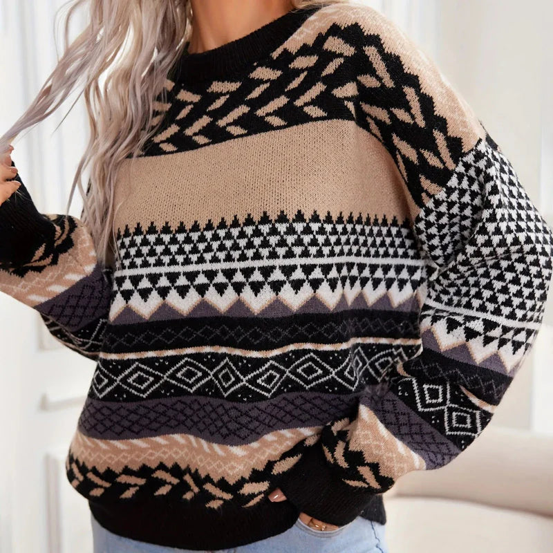 Atasha™ Vintage Knit Sweater