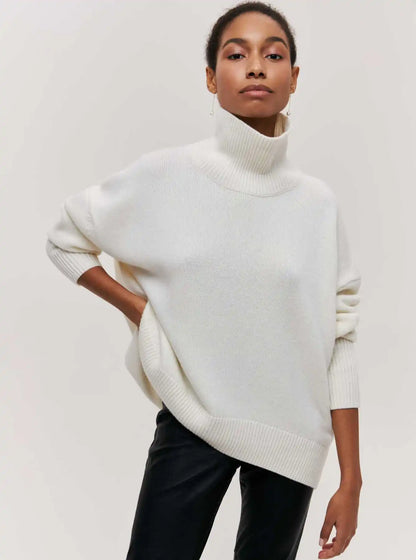 Avery™ - Cozy Turtleneck Knit Sweater