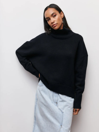 Avery™ - Cozy Turtleneck Knit Sweater