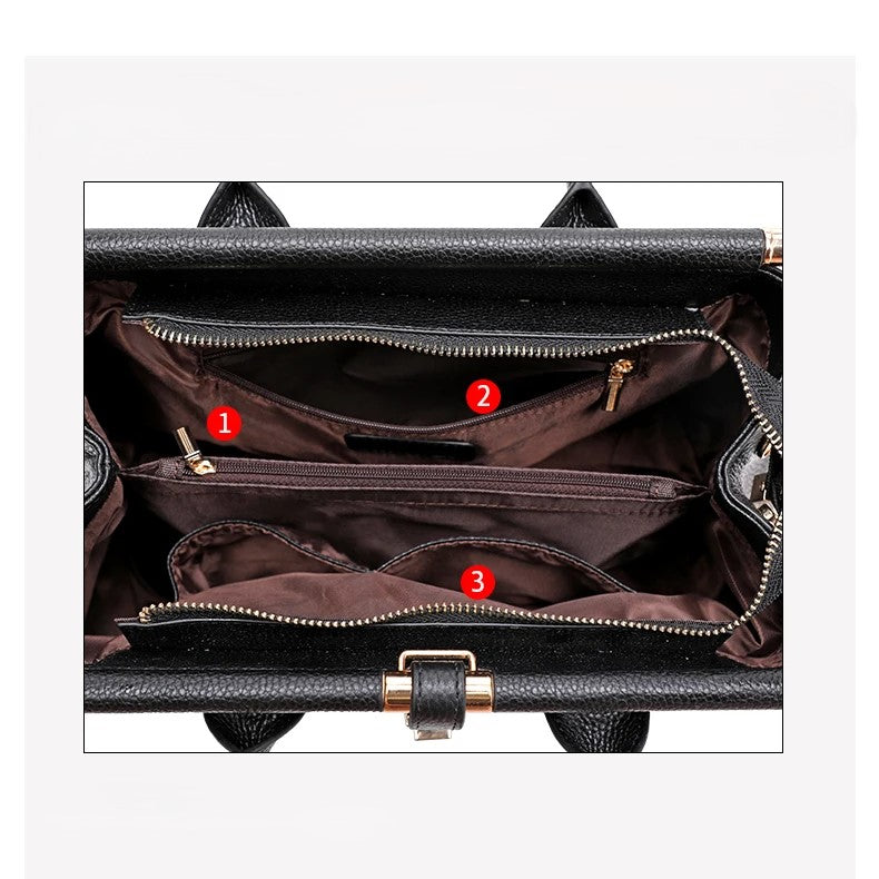 Elysian Crocodile-Pattern Handbag