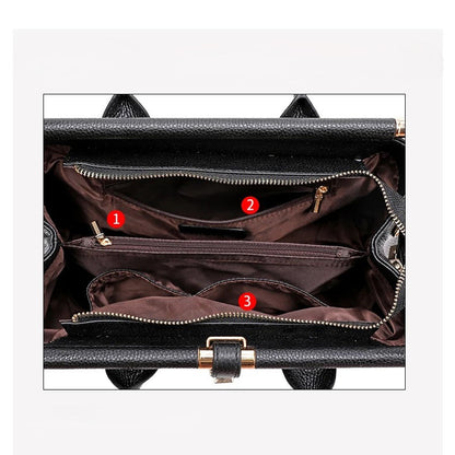 Elysian Crocodile-Pattern Handbag