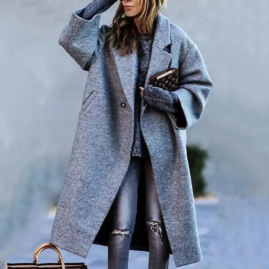 Naomi™ Elegant Wool Wrap Coat