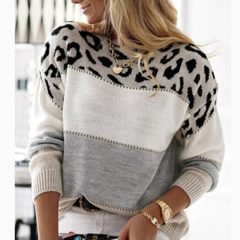 Talia™ Cozy Long Sleeve Knit Sweater