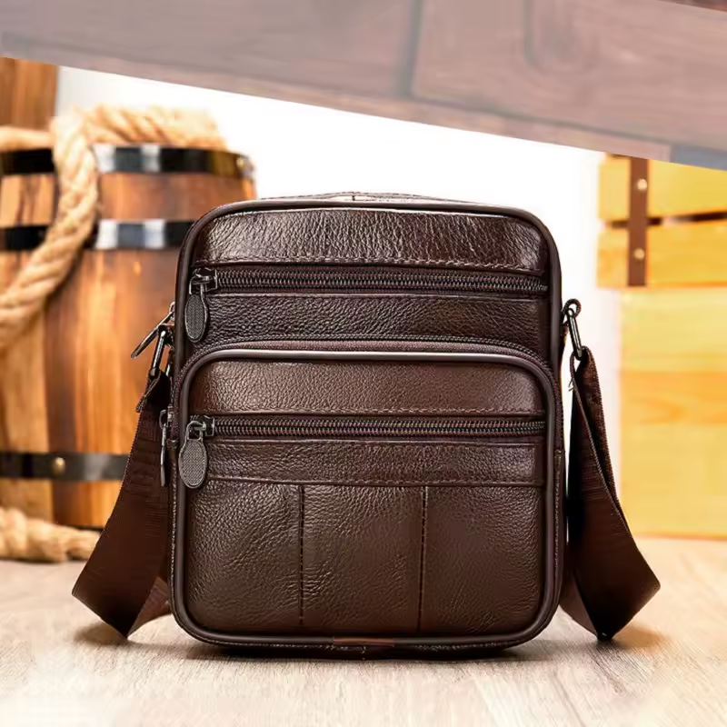 Franco | Stylish Leather Shoulder Bag for the Contemporary Gentleman