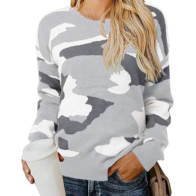 Hailey™ Camo Knitwear in Leopard Print