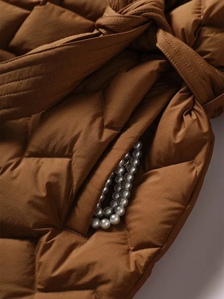 Clara™ - Quilted Belted Wrap Jacket