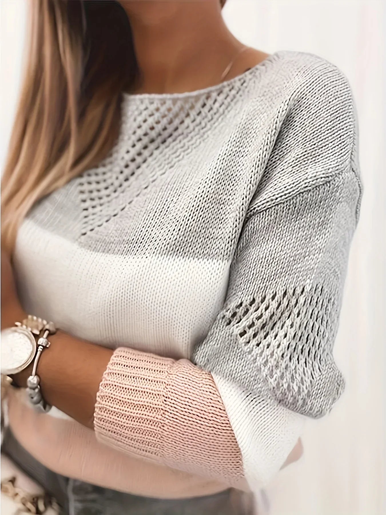 Therese™ Open-Design Knit Sweater