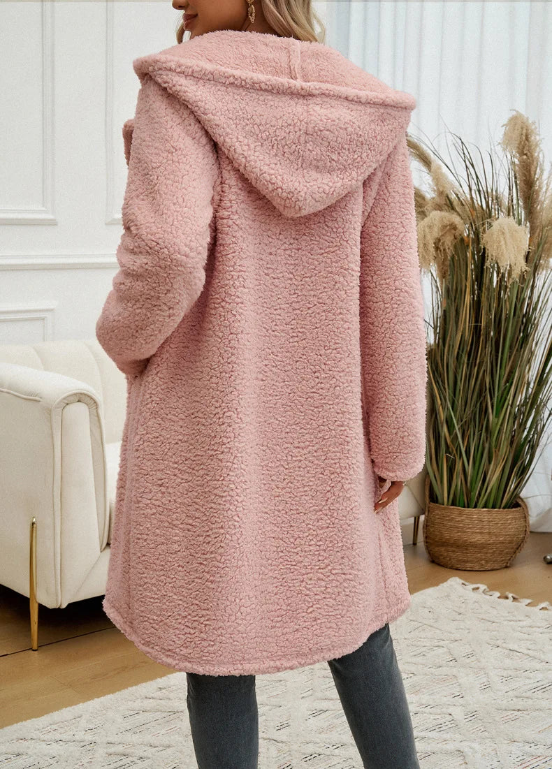 Sofia™ - Cozy Teddy Fleece Hooded Jacket