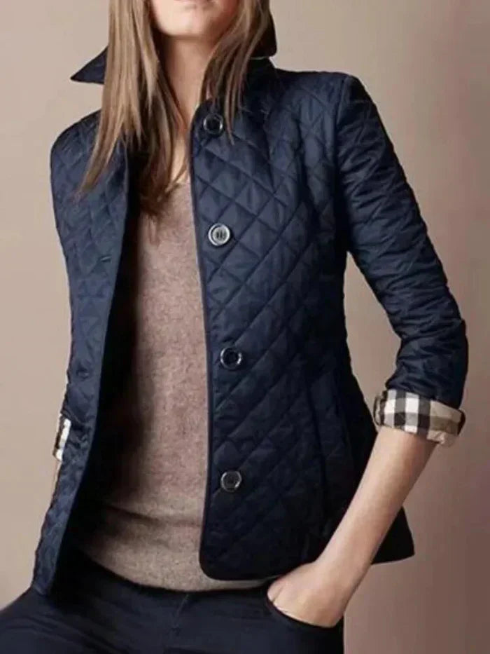 Valentina™ - Timeless Quilted Button-Up Jacket