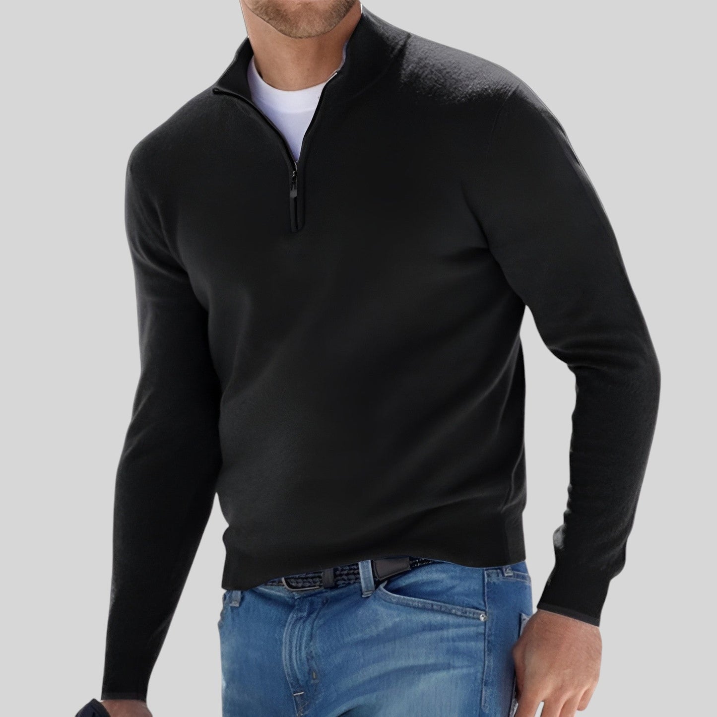 Logan™ | Premium Men's Half-Zip Sweater