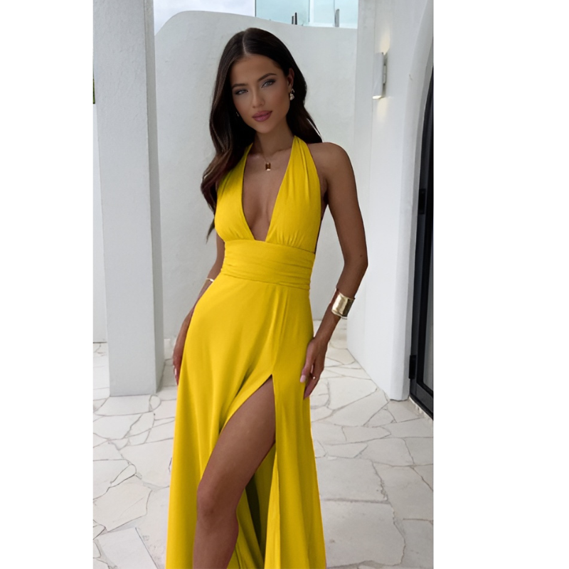 Enchanting Halter Evening Gown