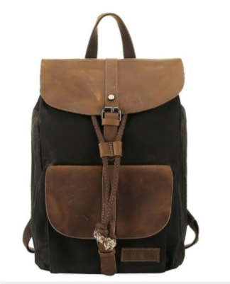 Enzo Waxed Canvas Backpack
