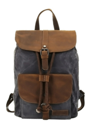 Enzo Waxed Canvas Backpack