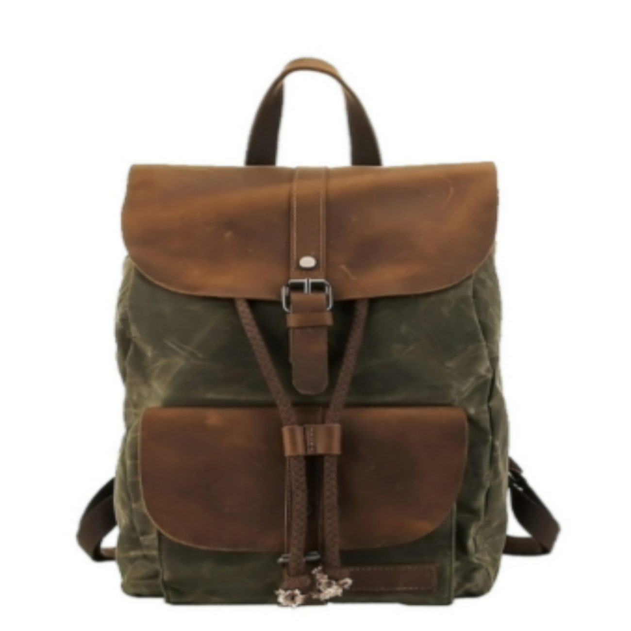 Enzo Waxed Canvas Backpack