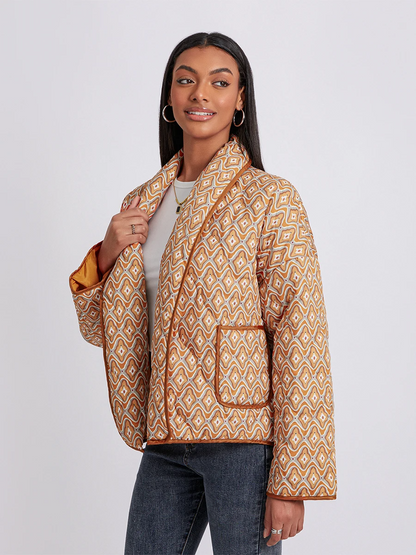 Maya | Quilted Wrap Coat
