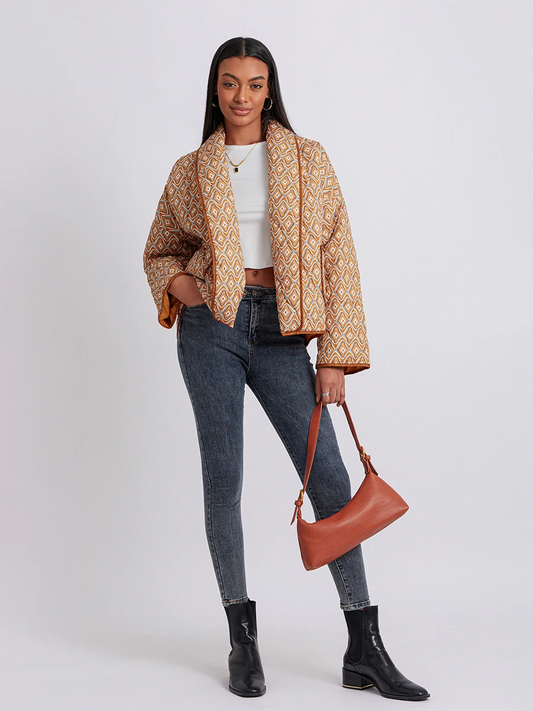 Maya | Quilted Wrap Coat
