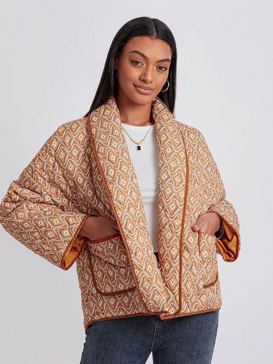 Maya | Quilted Wrap Coat
