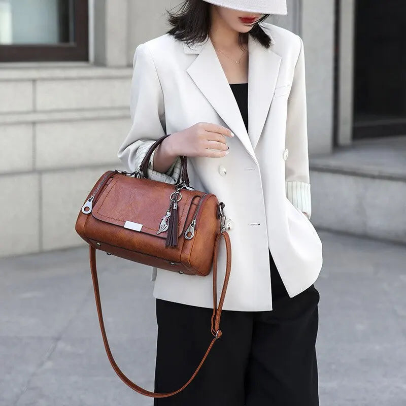 Stella - Elegant Leather Shoulder Bag