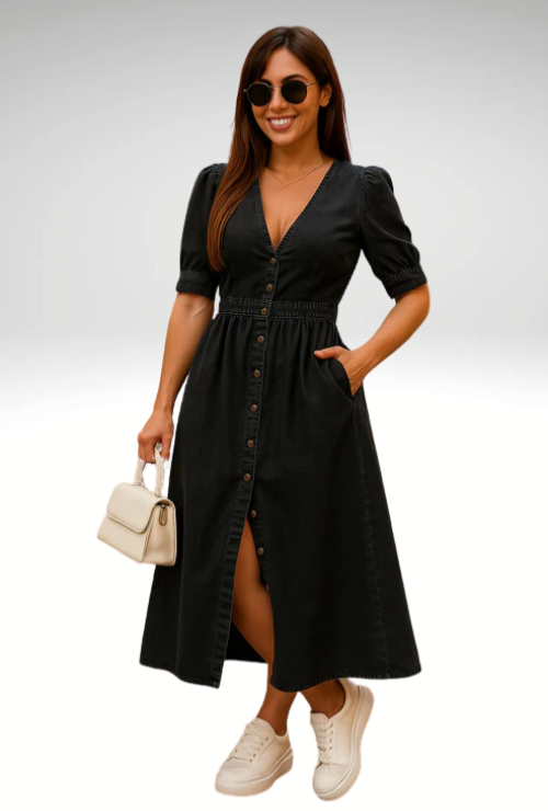 Elana – Chic Denim Sophistication