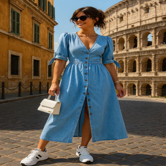 Elana – Chic Denim Sophistication