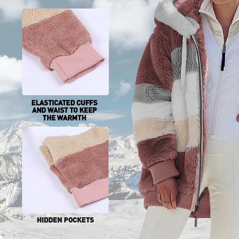 Viviana™ | Luxurious & Cozy Colorblock Faux Fur Coat