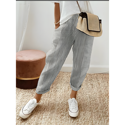 Comfort Stripe™ Cotton Trousers