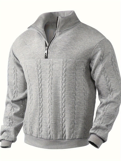 Liam – Classic Zippered Vintage Sweater for Men