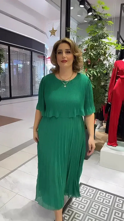 Sophia's - Elegant Flowy Midi Dress