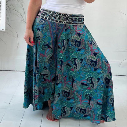 Boho Chic Wide-Leg Trousers