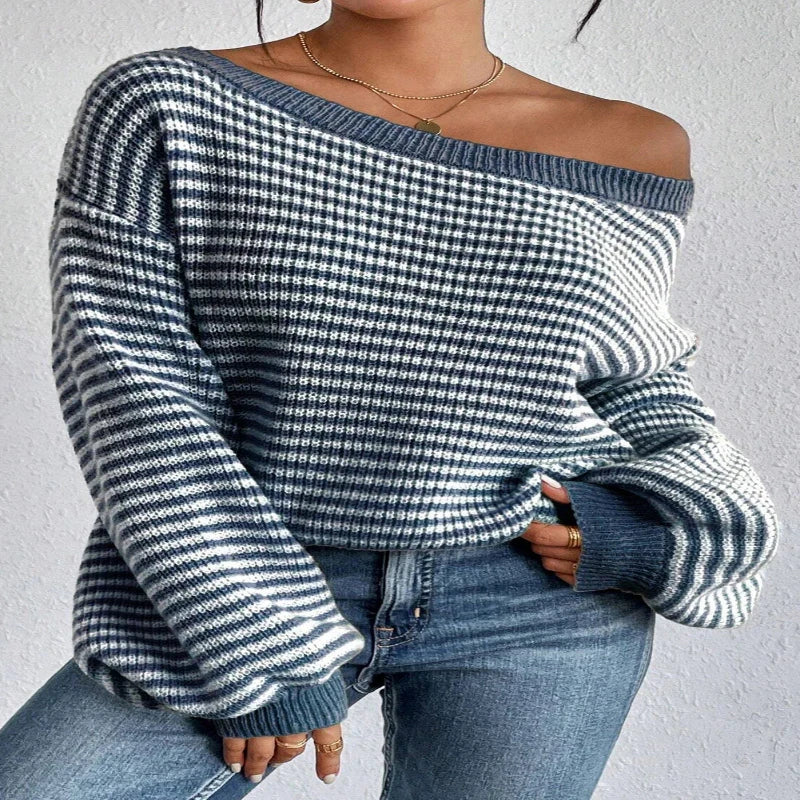 Eva™ Comfy Striped Knit Pullover