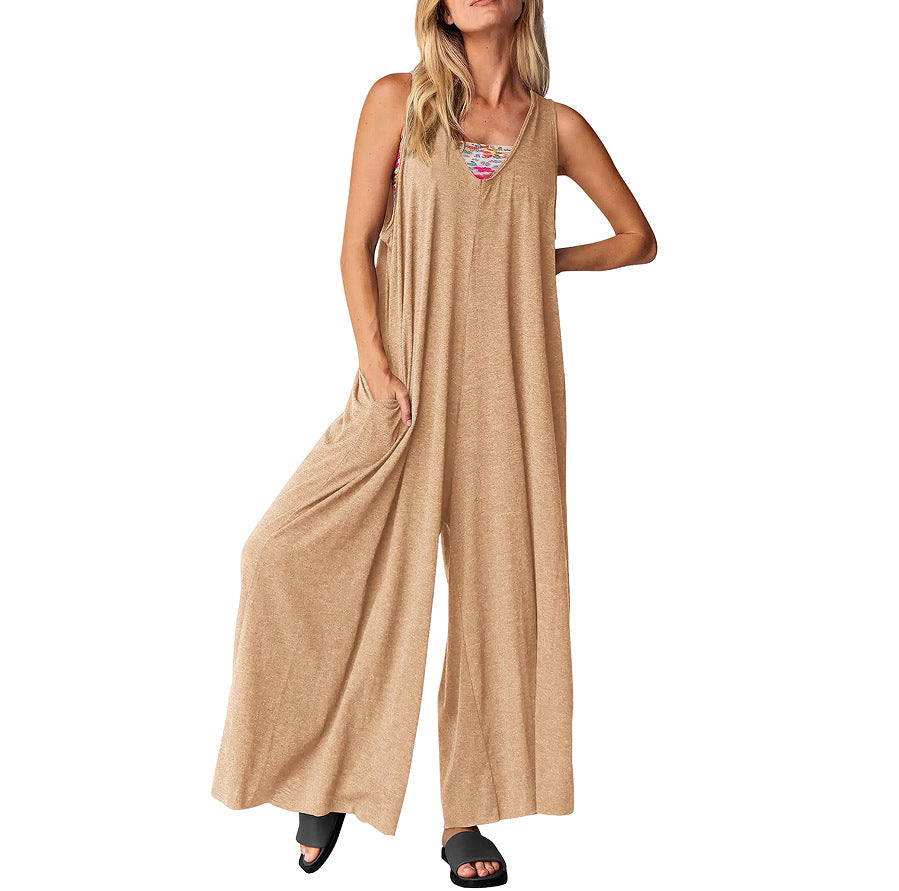 Evelyn | Easygoing V-Neck Jumpsuit