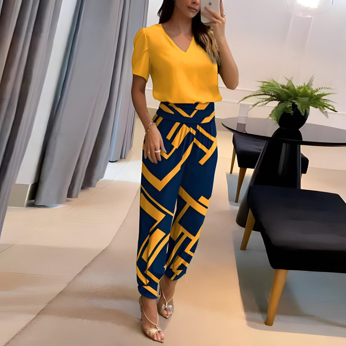 Camille Blouse and Trouser Ensemble