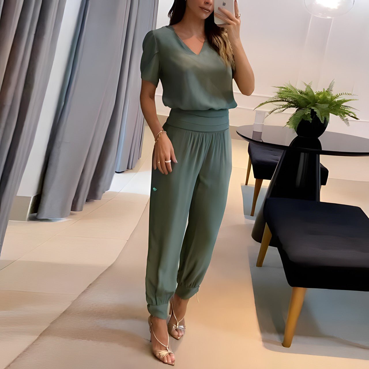 Camille Blouse and Trouser Ensemble