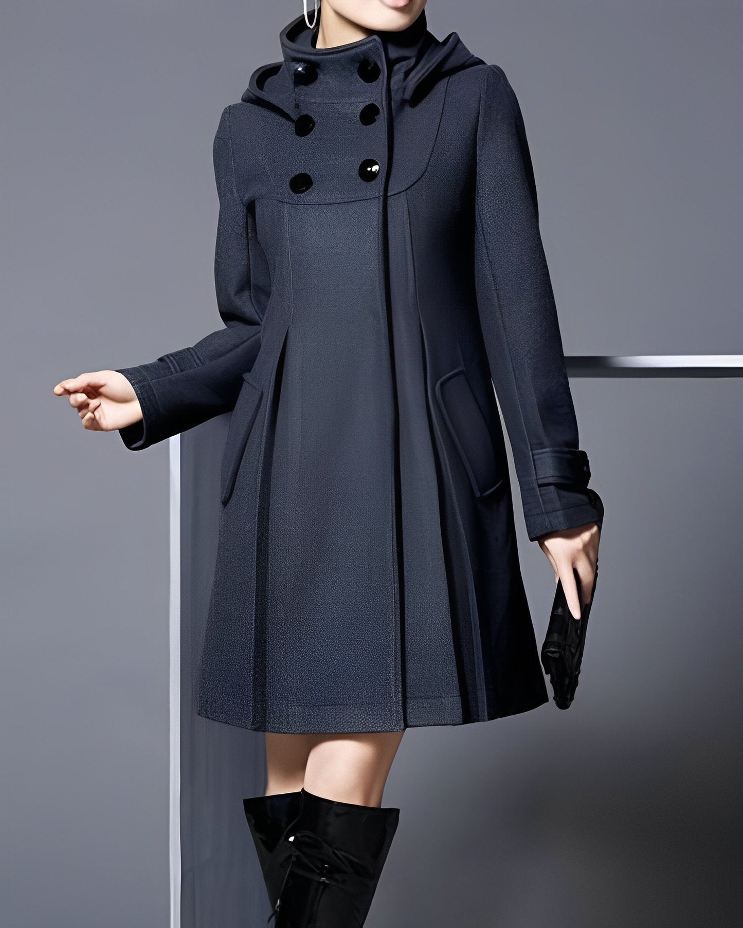 Ophelia™ - Classic Buttoned Overcoat