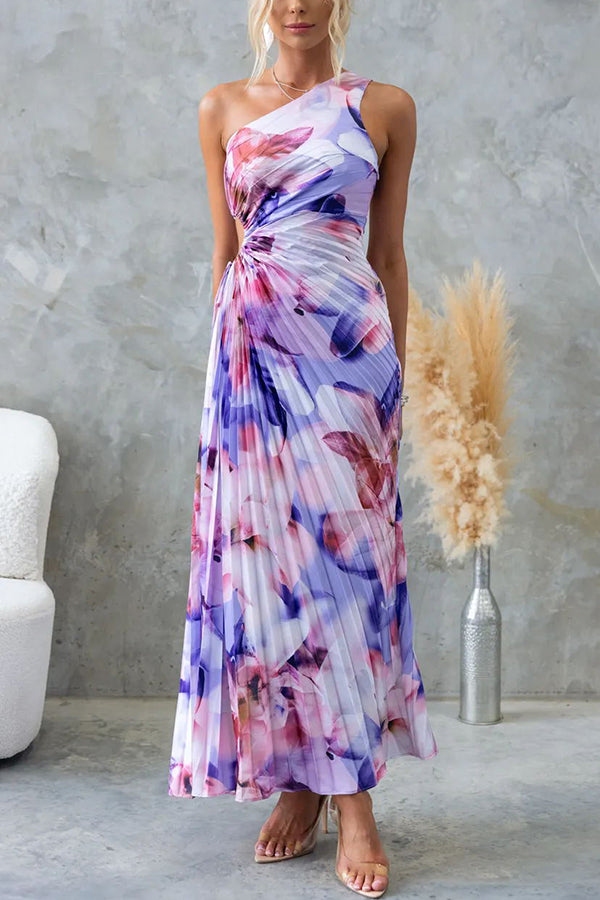 Jade - Asymmetrical Pleated Petal Top