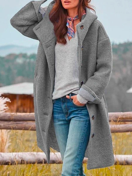 Isabella™ - Premium Wool Blend Hooded Coat