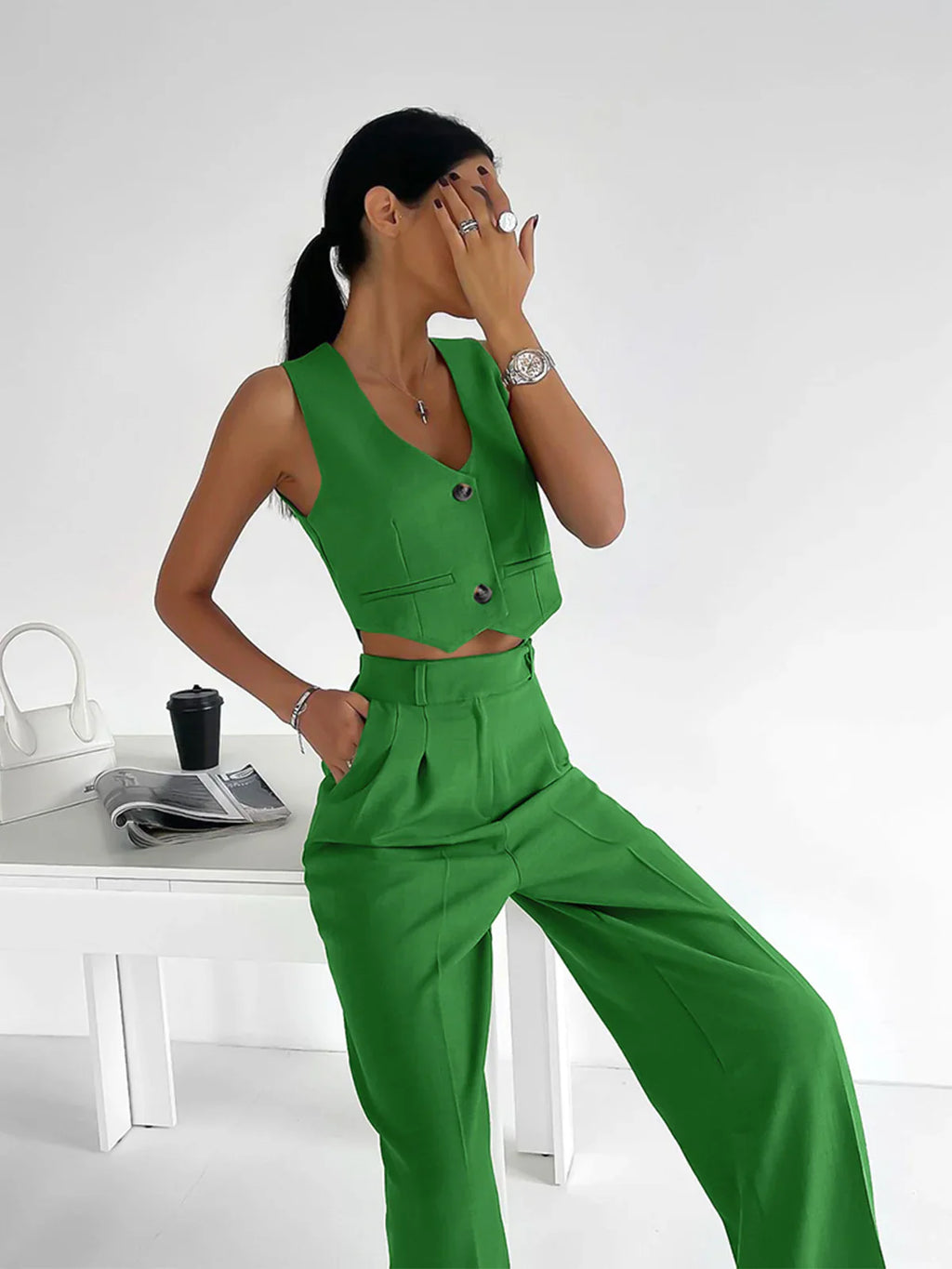 Custom-Fit Waistcoat and Trouser Set