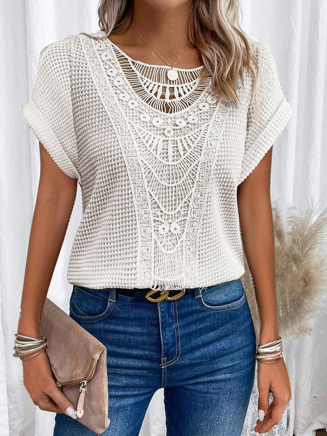 ELLA™ Lace Elegance Tee