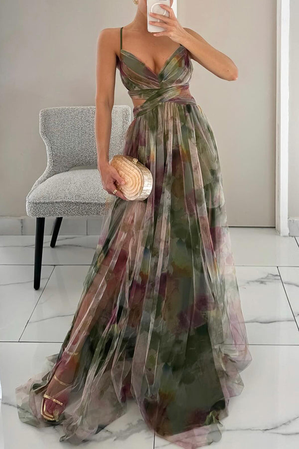 Alexia™ | Graceful Petal Maxi Dress