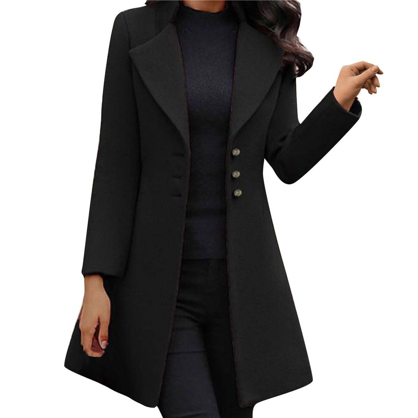 Ariana™ - Custom-Fit Long Button-Down Coat