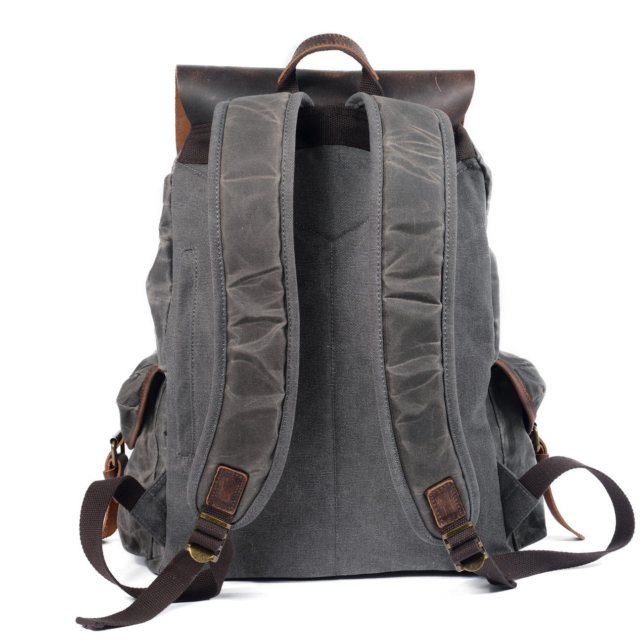 Asher Linen and Leather Backpack