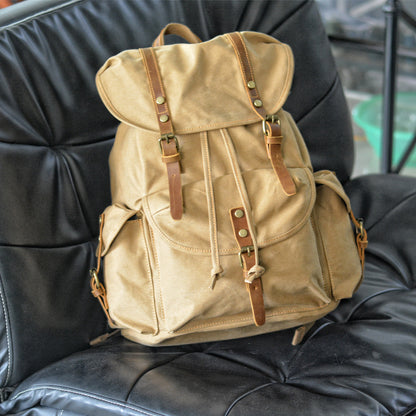 Harold Military-Style Canvas Backpack