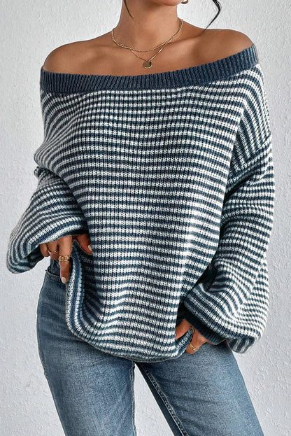Eva™ Comfy Striped Knit Pullover