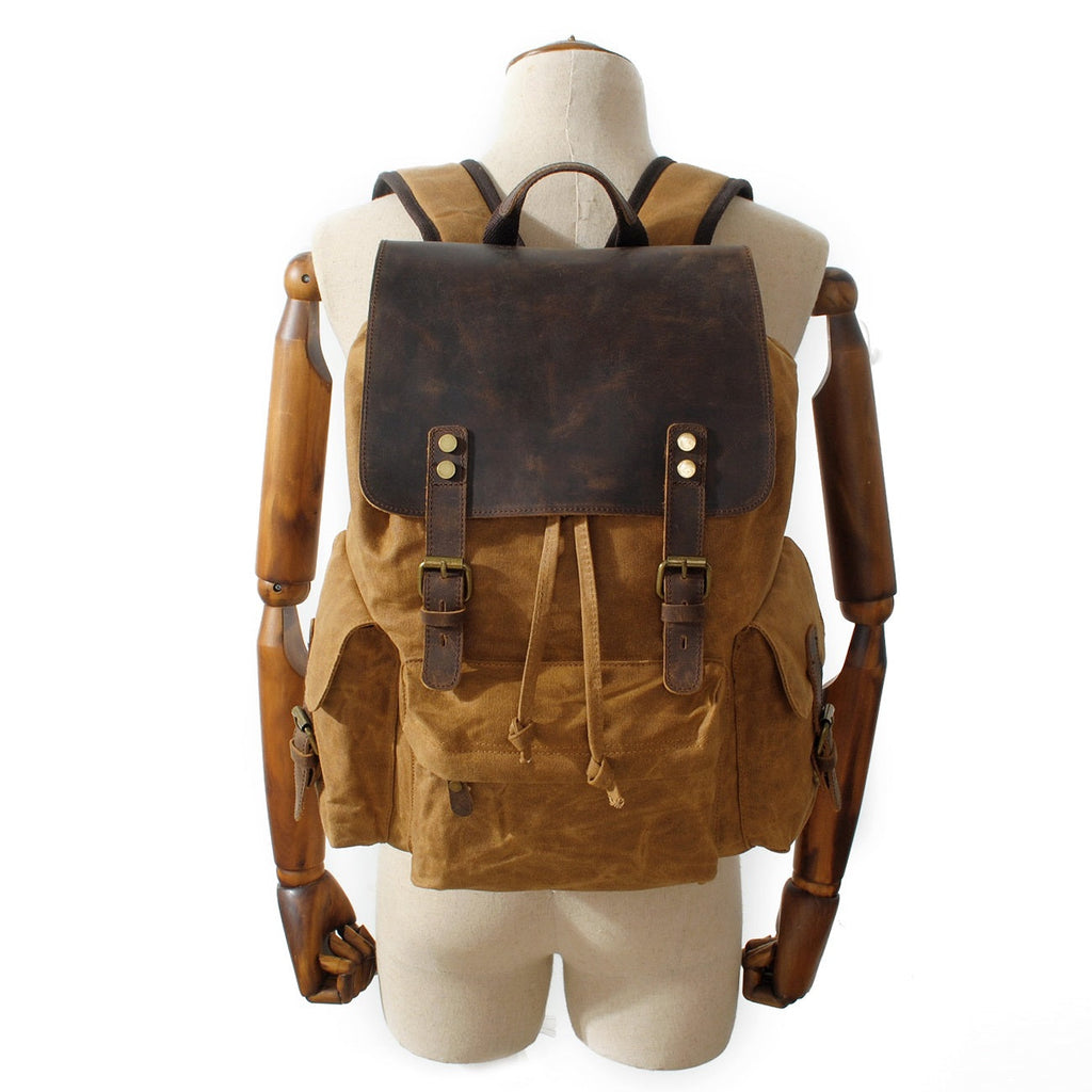 Logan Waxed Canvas Backpack