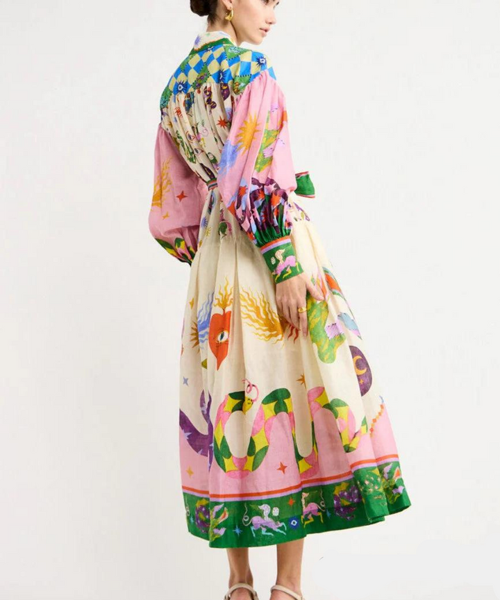 Sofia™ | Elegant Maxi Dress with Artistic Flair