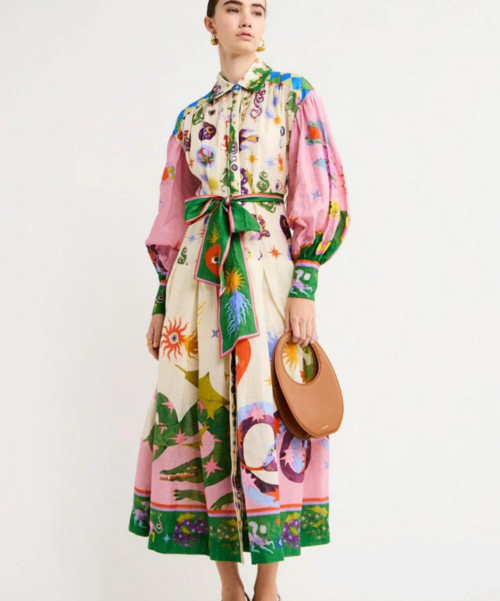 Sofia™ | Elegant Maxi Dress with Artistic Flair