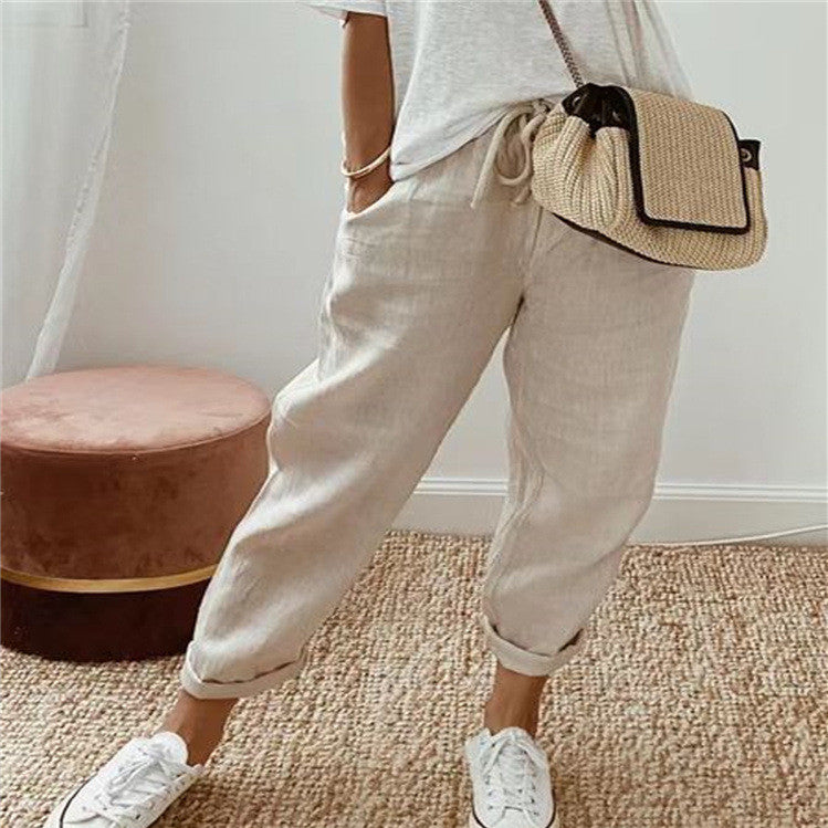 Timeless Linen Comfort Trousers