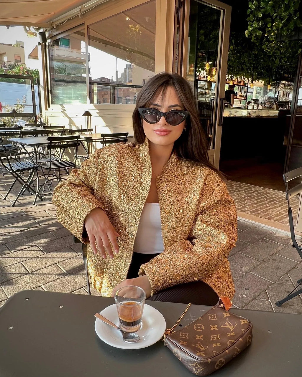 Eva | Jacket with Beaded Trim