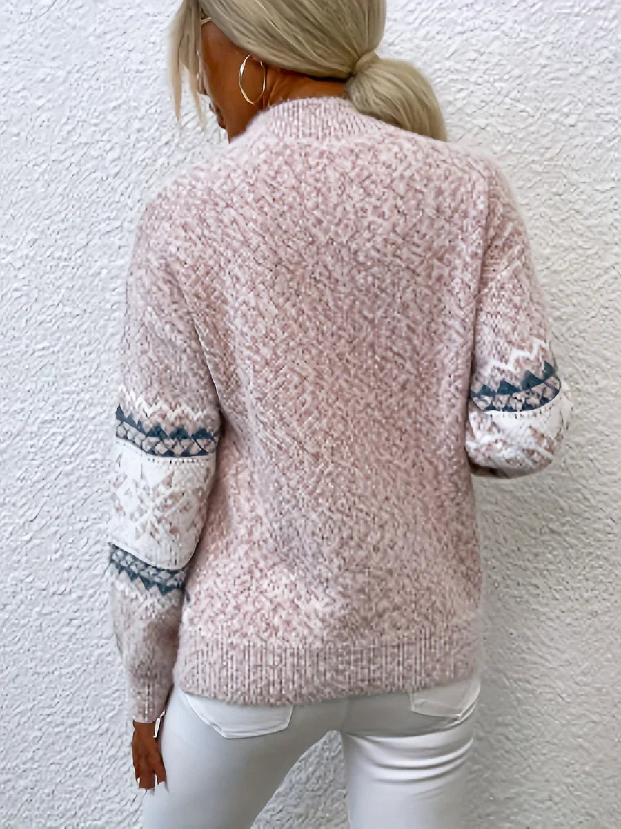 Aeris™ - Cozy Snowflake Knit Pullover