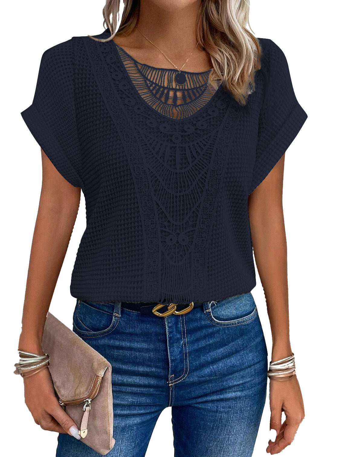 ELLA™ Lace Elegance Tee